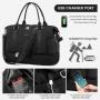 LOVEVOOK 2023 hot sale 2pcs Tote Weekender Bag Swim Gym USB Bag for Travel Sports Duffel bags with shoe compartment unisex