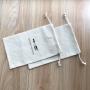 Custom Logo Printed Muslin Cotton Gift Drawstring Bag Cotton Gift Packaging Pouch