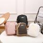Double Layer PU Leather Phone Bag Small Cell Phone Crossbody Shoulder Bag for women