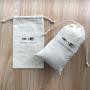 Custom Logo Printed Muslin Cotton Gift Drawstring Bag Cotton Gift Packaging Pouch