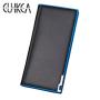CUIKCA Long Leather Wallet For Men H035 Blue Edge Iron Included Angle Purse Photocards Wallets Leather Slim Card Holder