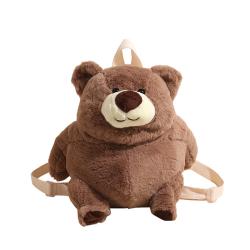 High Quality Factory Customization Logo Fat cute  Animal Plush Bags Toys Custom Kwaii Plushie Backpack