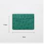 Cartera De Hombres ODM Minimalist Luxury Designer Real Ostrich Skin Small Card Holder Men Women's Business Mini Card Case