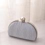 Cute small and exquisite Pearl metal frame New tide Mini elegant clutch bags for women luxury evening bags