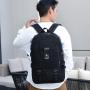HR150 Men's Fashion New Trend Backpack Leisure Canvas Backpack for High School Students Outdoor Sports Computer Travel Bag