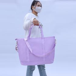 Keymay Wholesale Custom School Work Travel Bag Crossbody Tote Bag Nylon Tote Bags for Women Handbag Tote Purse