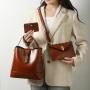 carteras para mujer 2024 New Ladies Hand Bags Retro 2 Pcs Set Purse And Handbags For Women