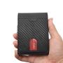 OEM/ODM carbon fiber money clips wallet mens clip wallet rfid pu money clips wallets