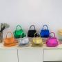 2023 New Shiny Stone Tide Waterproof Handbag Harbor Style Retro Foreign Style Chain One Shoulder Bag Ins Cross Body Bag Fashion