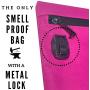 Dog Tested stash odor smelly Smell Proof Bag with metal Combination Lock
