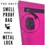 Dog Tested stash odor smelly Smell Proof Bag with metal Combination Lock