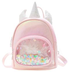 Manufacturer Custom Women Leather Ita Backpack PVC Window Clear Ita Bag for Pin Display