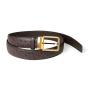 OEM ODM Customized Logo Designer High Quality Genuine Real Ostrich Skin Leather Business Belt Luxury Belt With Buckle For Men