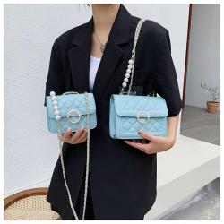 Summer Mini Bag 2022 New Pearl Chain Bag Women's Shoulder Crossbody Bag