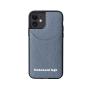 Custom Cell Phone Cover Case Litchi Pattern Genuine Leather Design With Card Pocket Slot Brand Phone Case