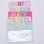 Keymay RTS 19 Colors Plain Nylon Transparent PVC Flat Cosmetic Bag Make Up Pouches Letter Sew Zipper Bag Clear Flat Makeup Pouch