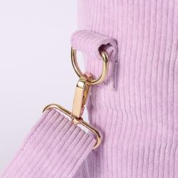 Keymay Rts Stock No MOQ Winter Fall 4 Solid Colors M L Crossbody Bag Large Capacity Handbag Pink Tote Bags Corduroy Tote Bag