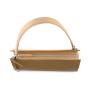 2024  Hot Selling Latest Small Purse Hand Bag For Women Ladies Four Gold Metal Feet Pu Leather Sling Shoulder Bags For Girls