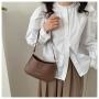 ZR455 Woman Bags Fashion Girl Solid Color Block Zipper Messenger Bag PU Leather Single Shoulder Ladies phone coin Crossbody Bag