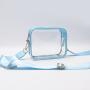 Women Concert Stadium Approved Clear Crossbody Bag With Shoulder Strap Waterproof Candy Color Strap Transparent Crossbody Bag