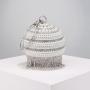Fashion rhinestone wedding bridal bling diamond banquet party clutch bag handbags round ball tassels evening bags bulk wholesale