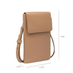 High Quality OEM ODM Women Mobile Phone Bags Vegan Leather Litchi Handbags Cross Body Bag For Women