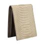 Handmade Slim Genuine Snakeskin Leather Bifold Short Wallet For Women