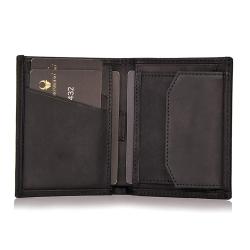 Custom Crazy Horse Leather Bifold Card Holder Rfid GenuineLeather Credit Card Holder Rfid Bifold Wallet
