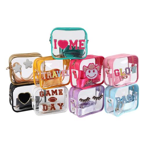 Keymay RTS Fast Shipping Hot Sale Football Season Clear Stadium Bag Custom Shoulder Bags for Girls Women Crossbody Bag Shoulder
