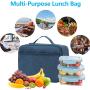 Insulated Lunch Bag Reusable Lunch Box for Office Work Picnic Beach Leakproof Freezable Cooler Bag