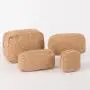 Keymay New Winter Cosmetic Bag Teddy Cloth Makeup Bag Christmas Bridesmaid Gift Plush Fuzzy Bag Sherpa Makeup Pouch