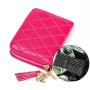 Genuine leather card holder RFID anti-theft women's embroidered multifunctional zipper wallet carteras para mujer