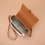 2021 New Trendy Canvas Messenger Bag Classic Design Crossbody Bag PU Leather Strap Women Hand Bag