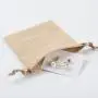 Eco-Friendly Organic Soft Brown Cotton Muslin Drawstring Gift Jewelry Bag Muslin Soap Pouch For Sale