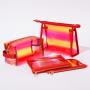 Rainbow Makeup Organizer 4 Set TPU Semi Clear Women Wash Toiletry Bag for Trip Pencil Case Storage Cosmetic Bags for Travel