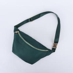 Keymay Stock New Color Green Large Waist Bag Nylon Waterproof Crossbody Bum Bag Kids Men Women Fanny Pack
