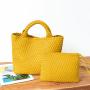 Pure Hand Woven Tote Women'S New Fashion Leisure Large Capacity Woven Shoulder Handbag