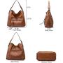 LOVEVOOK Realer Women Hobo Bags Large Crossbody Shoulder Vegan Faux Leather  Concealed Carry Purses and Handbags