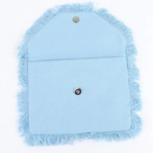 Ladies Clutch Bags Women Cute Canvas Bag Fringe Tassel Bright Color Wallet Flat Purse Girls Handy Envelope Bag Clutch Purse