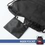 Gelory Promotional Custom Logo Eco Friendly Water Resistant Polyester Gym Drawstring Backpack Bag