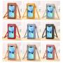 HR730 New Student Buckle Waterproof Small Bag Women's Heart Decorative Transparent Touchable Screen Simple Retro Phone Bag