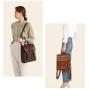 Realer 2021 new backpacks women's genuine leather fashion old vintage school bag ladies casual backpack bag