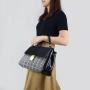 Luxury Handbags For Women Black And White Handbag China Supplier Plaid Pattern Handbags