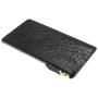 Billeteras Custom Luxury Real Ostrich Skin Leather Men Women Fashion Mini Slim Coin Cash Zip Zipper Wallet Purse