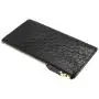 Billeteras Custom Luxury Real Ostrich Skin Leather Men Women Fashion Mini Slim Coin Cash Zip Zipper Wallet Purse