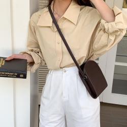 South Korea new saddle bag small advanced sense cross slung bag simple ins design mobile phone bag female