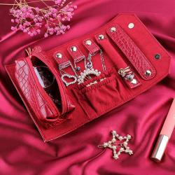 COM024 New Design Travel Cosmetic Bag Ladies Multifunctional Portable Jewellery Box Clutch Storage Box Jewelry Custom Logo