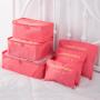 Gelory Multi-functional Clothing Sorting Packages Travel Storage Compression Packing Cube Luggage Organizer Pouch 6pcs Set