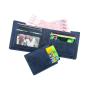 OEW201 ID Credit Card Cases Men Retro PU Leather Wallet Classic Money Clip Zipper Coins Purse Short Wallets For Men