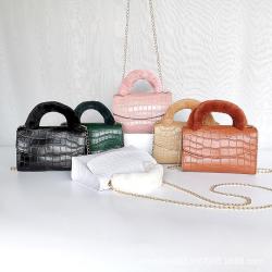 Factory wholesale women's luxury bag handbag small square bag Korean stone patterned pu leather shoulder bags for women